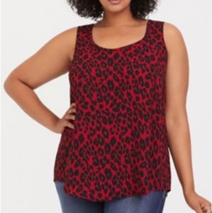 NWT Torrid Red Leopard Tank Top